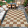 Modern Easy Jute Rug Washable Rug with Non Slip TPR Backing, Neutral Checkered Carpet, Durable UV Resistant Printed Mats, Non Shedding Low Pile Foldable Floor Covering for Living Room