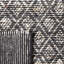 Tapis en laine / coton tissé à la main Natura en noir / ivoire-296672262
