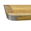 Solid Wood Top Metal Base Dining Table-41761733
