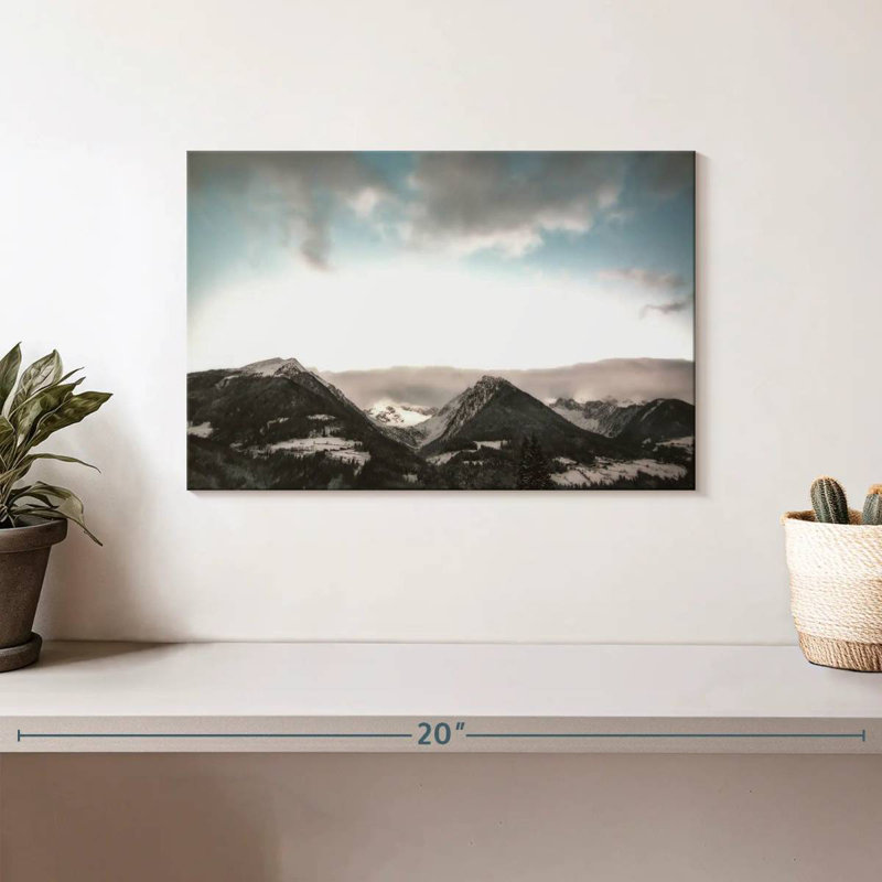 Alvord Grey Sky Mountains, 8" H x 12" W