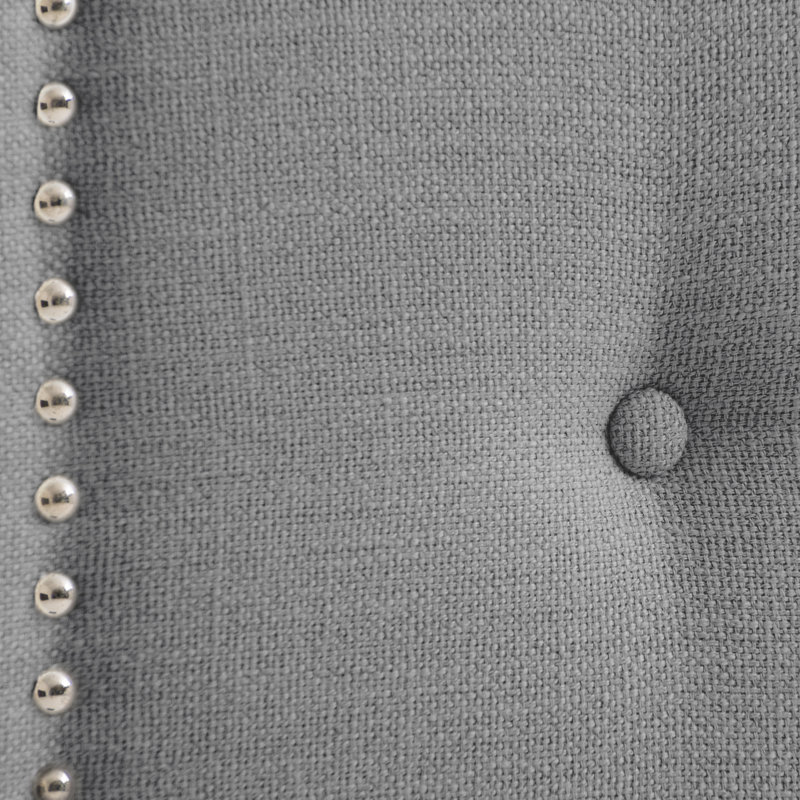 Tête de lit tapissier Suwanee, Très grand, Gris clair