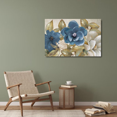 «Lark Manor ™» par Loreth, Lanie, art sur toile tendue sous le titre «Russio Blue Magnolias»