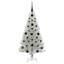 vidaXL Christmas Tree with 300 LEDs with Stand Silver PET-387983604