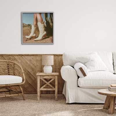 Desert Boots Step Framed Giclee, design by Heidi Kuntz
