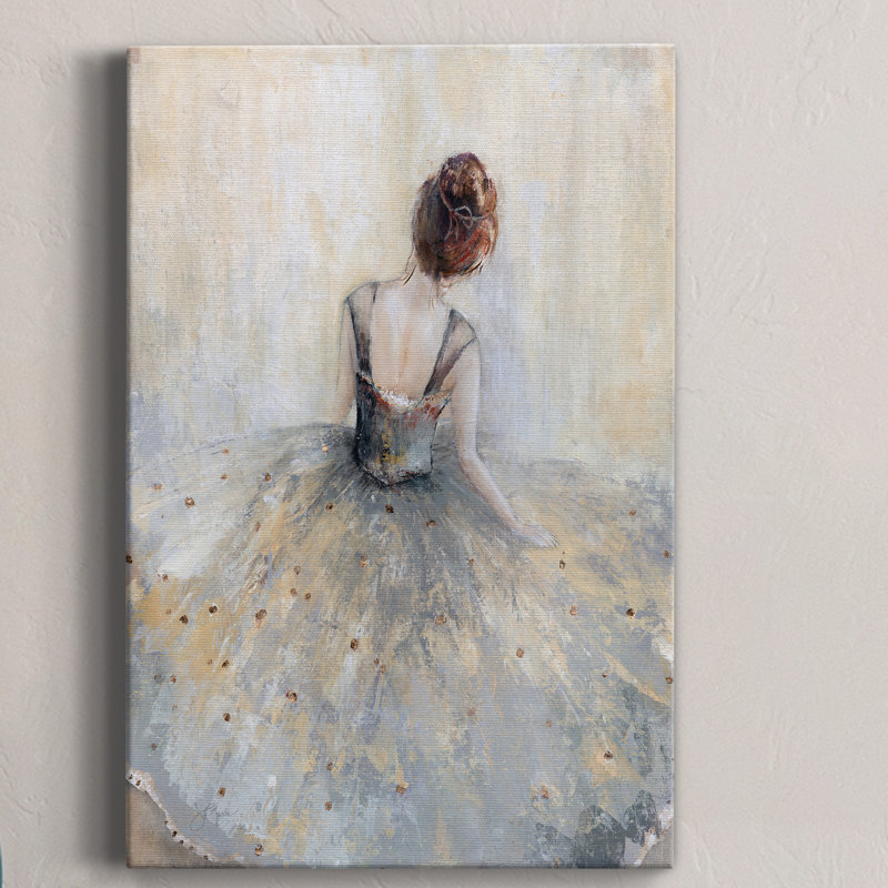 Beautiful Contemplation - peinture sur toile tendue, H 12 po x l 8 po x P 1 po