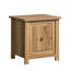 Table de chevet, finition brune