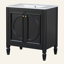 Meuble-lavabo de 30 po avec lavabo, deux portes avec tablette, charnières de porte à fermeture en douceur, style rétro-783457566