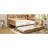 Wooden Daybed With Trundle And Practical Desk Layout Storage Study - Quality Wood Construction-1546595829-1546595824