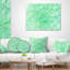 Coussin lombaire en marbre transparent Abstract