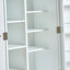 Armoire de rangement de cuisine, garde-manger autoportant avec portes et tablettes réglables