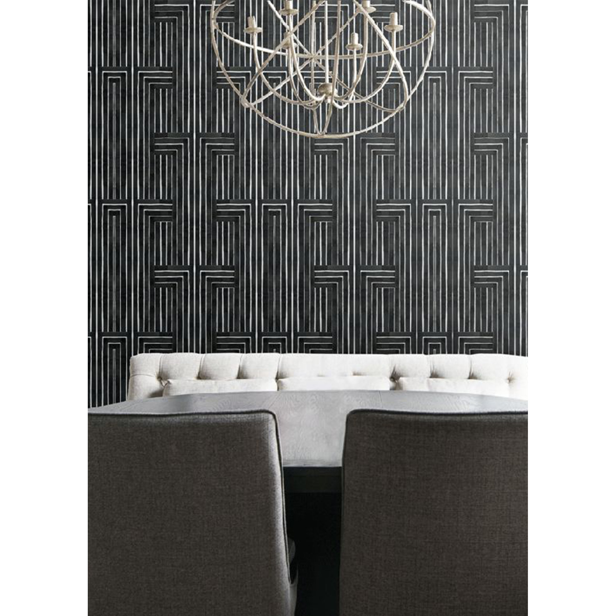 Organic Striped Peel & Stick Wallpaper, Non-pasted