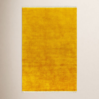 Clio Handmade Wool Yellow Rug