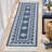 Tassel Area Rugs Washable Bordered Accent Carpet with Non-Slip Backing, Stain-Resistant Farmhouse Floor Cover, Soft Low Pile Indoor Mat for Bedroom, Living Room-2093581971