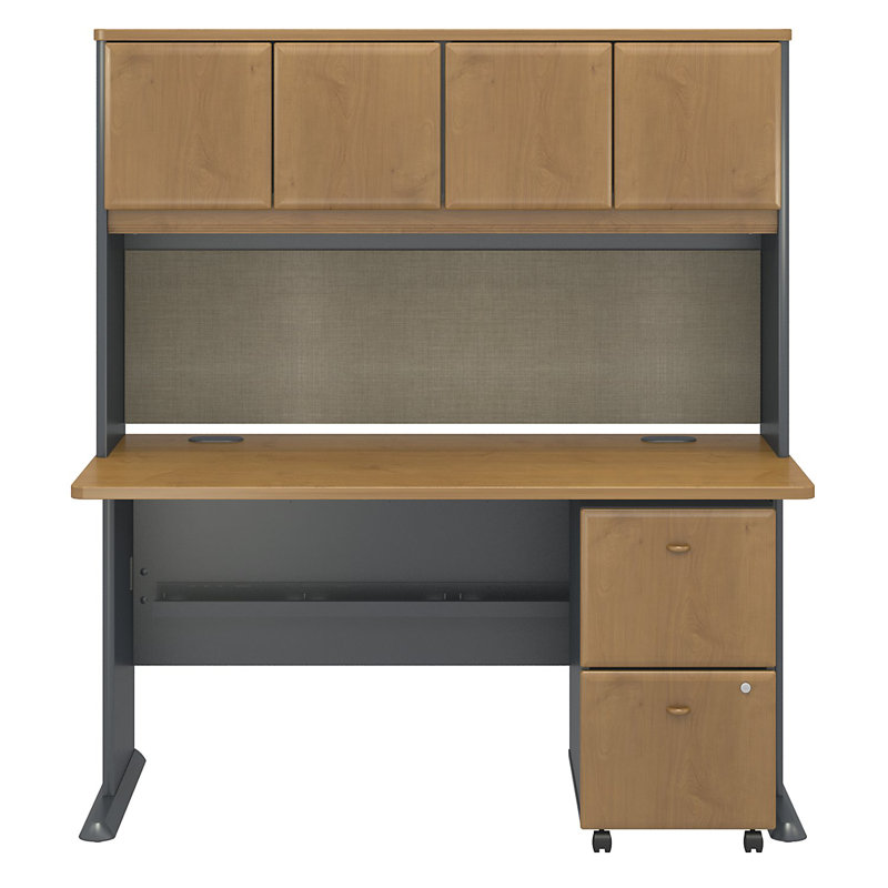 Bureau avec huche Series A, Cerisier naturel