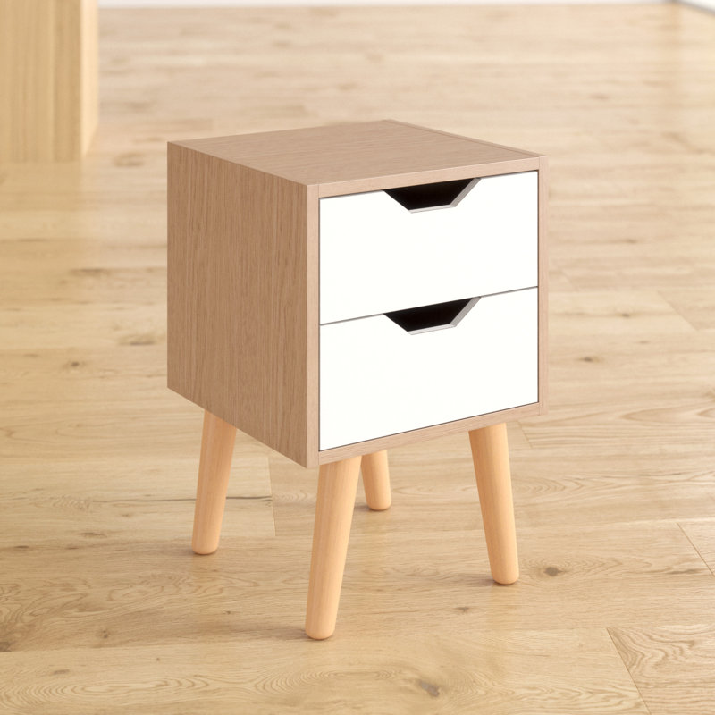 Poppy 2 Drawer Bedside Table