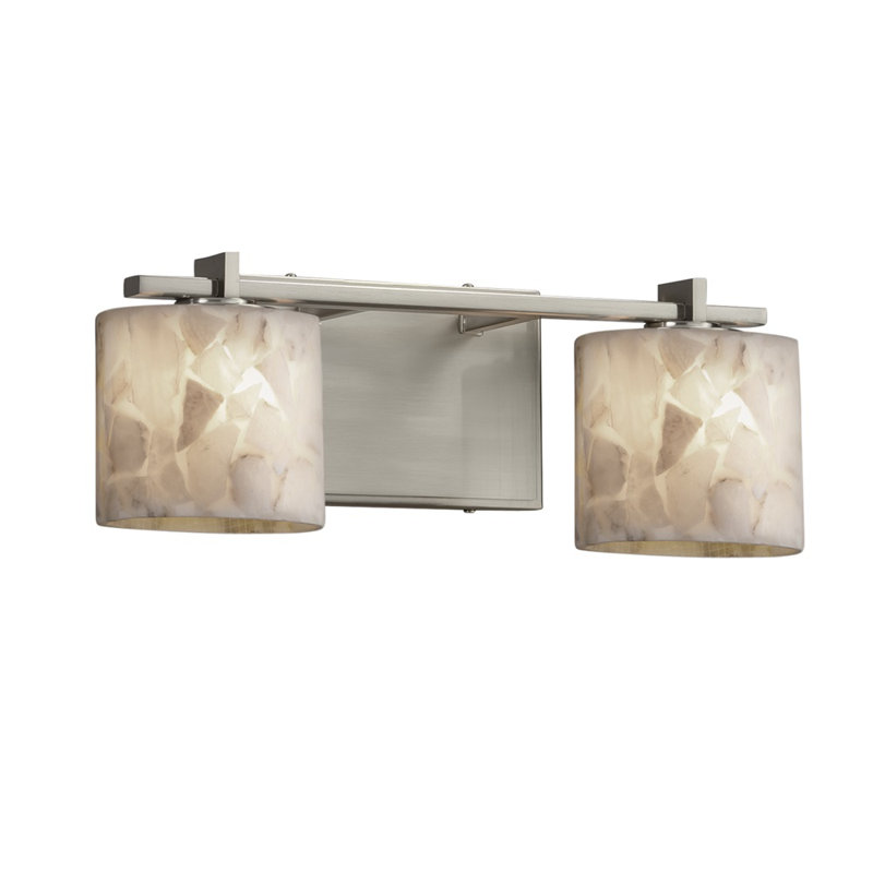 2 - Light Dimmable Vanity Light, Brushed Nickel, LED