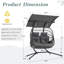 Fauteuil balançoire surdimensionné avec auvent réglable