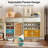 31.49” Mint Green Wooden Shoe Cabinet With Rattan Doors And Drawer, 4-Tier Shoe Storage Organizer, Shoe Storage