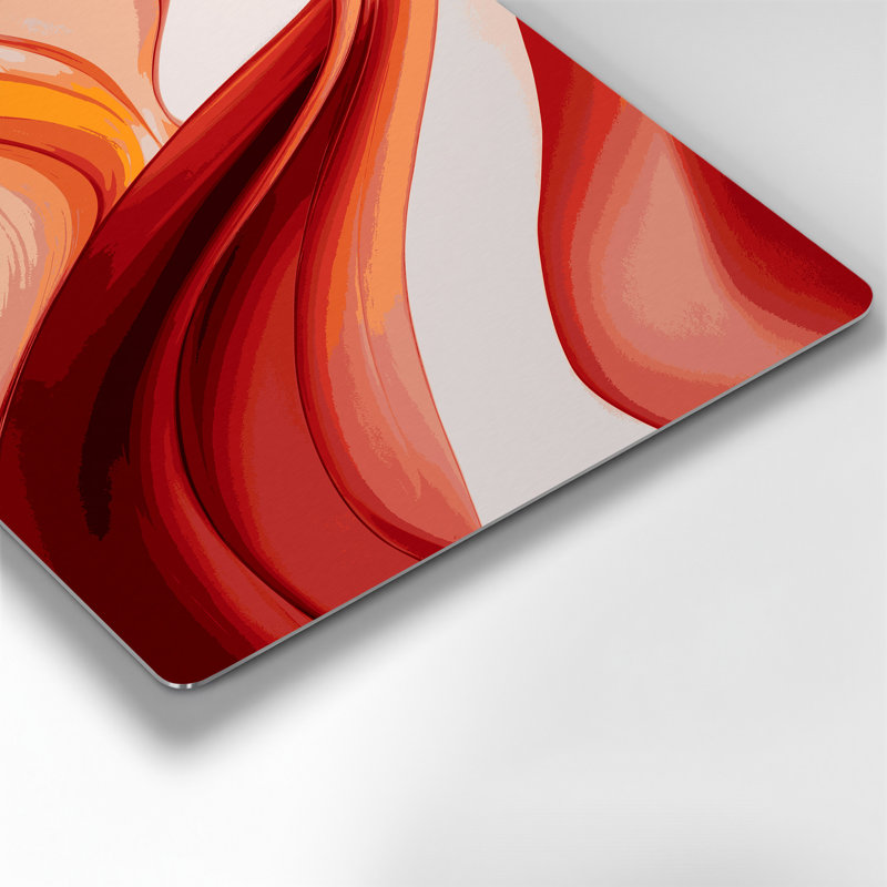 «Gradient Abstract», art mural en métal rouge 5, H 16 po x l 20 po