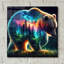  «Vibrant Bear 9» par Rey Klimt, art mural en verre acrylique-1247905466