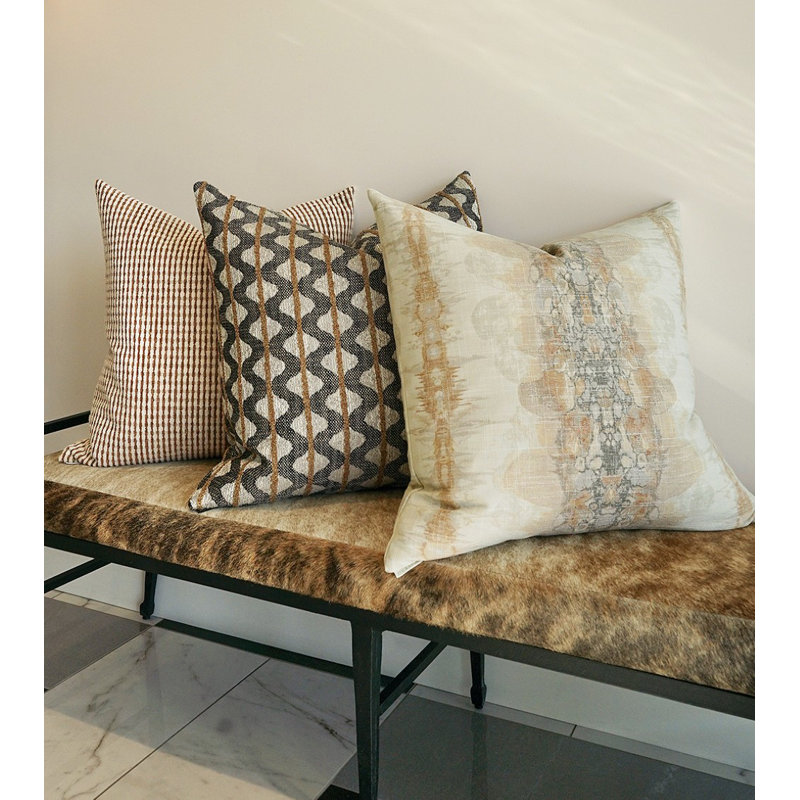 Jabas Square Pillow Cover & Insert, Cognac, Square 22"