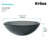 Glass Circular Vessel Bathroom Sink-10363220