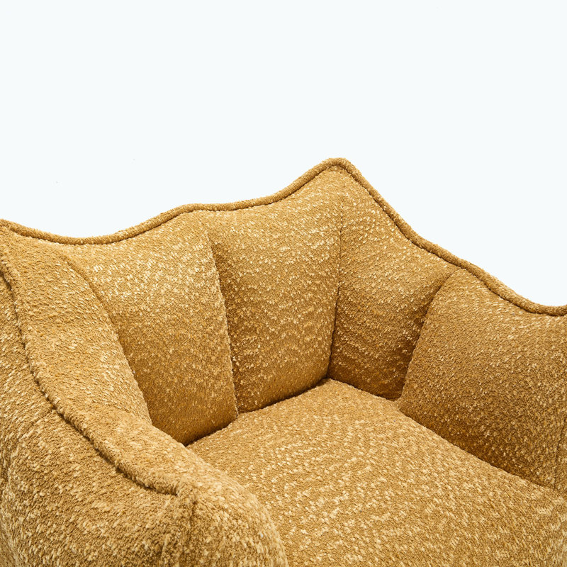 Fauteuil à billes Chenille, Chenille jaune, H 30,7 po x l 47,2 po x P 36,2 po