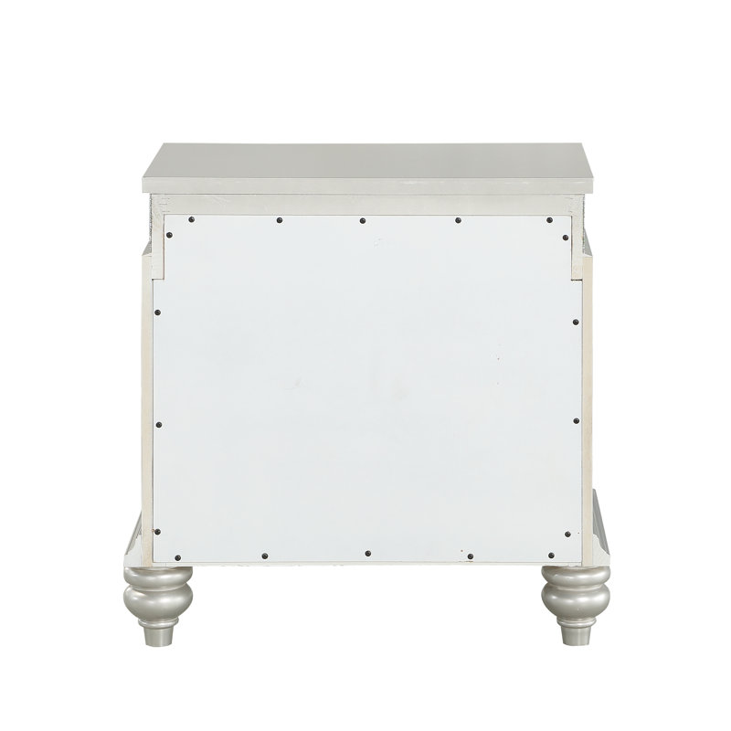 Maverick Platinum Finish Night Stand