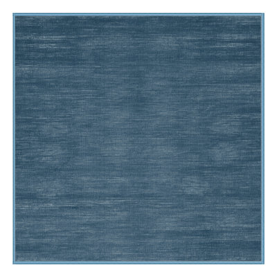 Machine Washable Solid Blue Area Rug