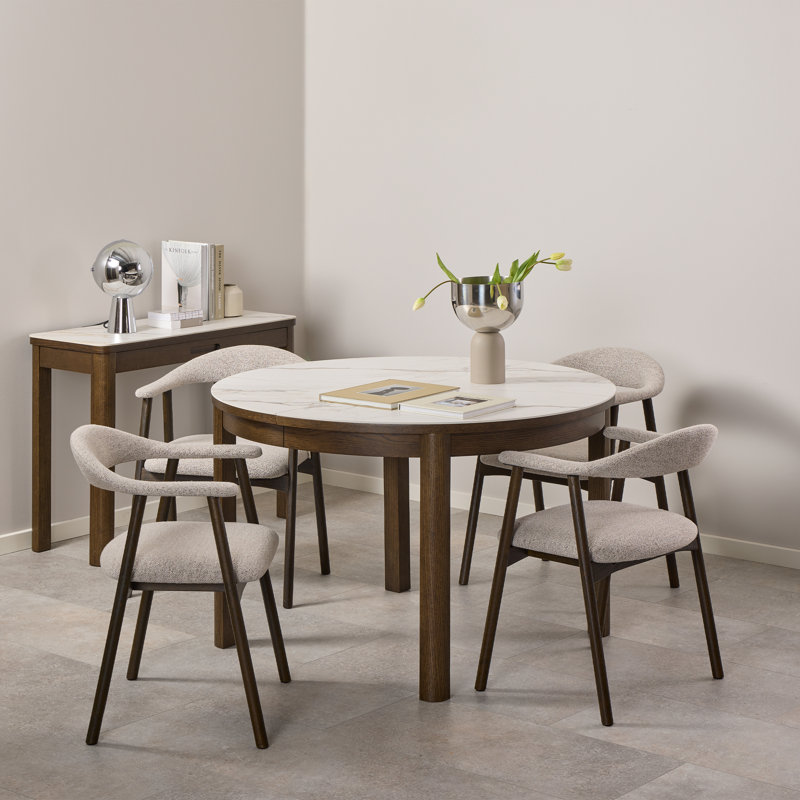 Extendable Round Dining Table