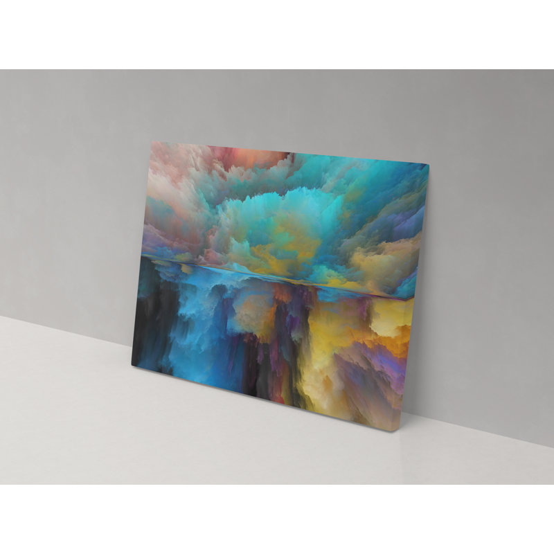 Powder Explosion - Wrapped Canvas Painting