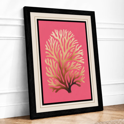 Coral Fan Botanical - Framed Print