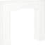 Foyer blanc - largeur intérieure de 29 po, trait décoratif, large tache d'ornement de 45,25 po, facile à vider, basculement, embellissement électrique seulement, position de décoration, vadrouille,