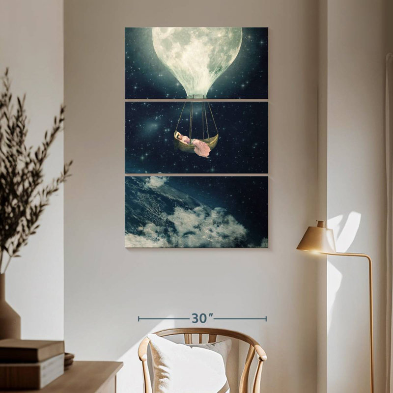 Kelan The Moon Carries Me Away, 65" H x 42" W