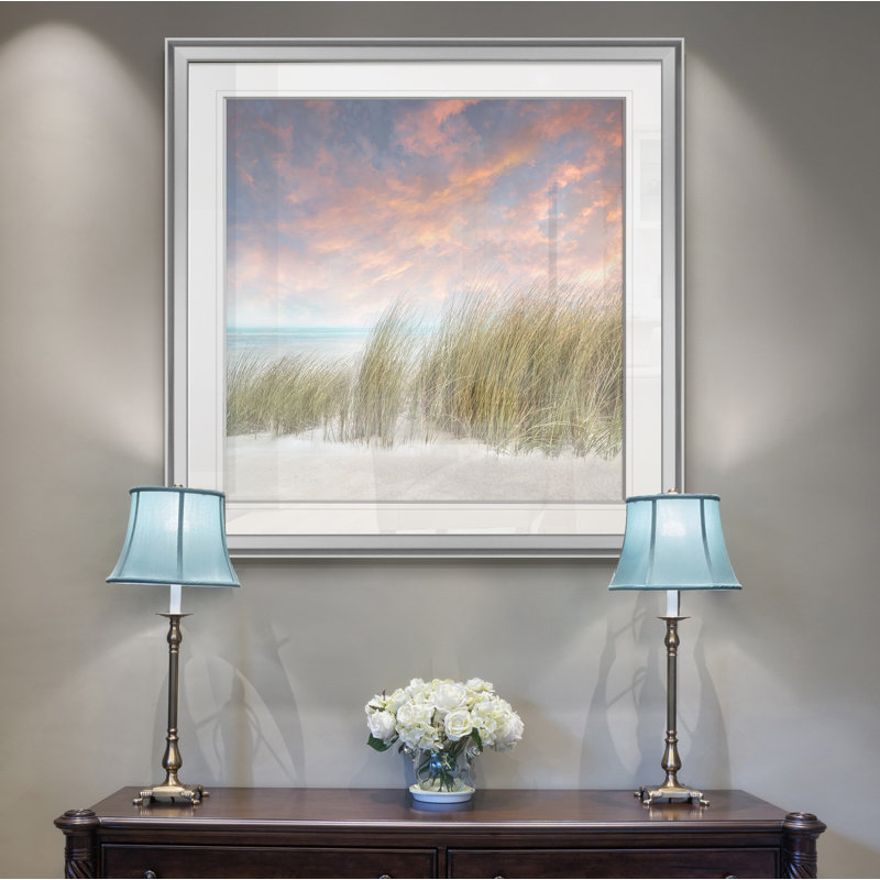 Photographie « windswept ii », H 16 po x l 16 po x P 1,5 po, Encadrement argenté