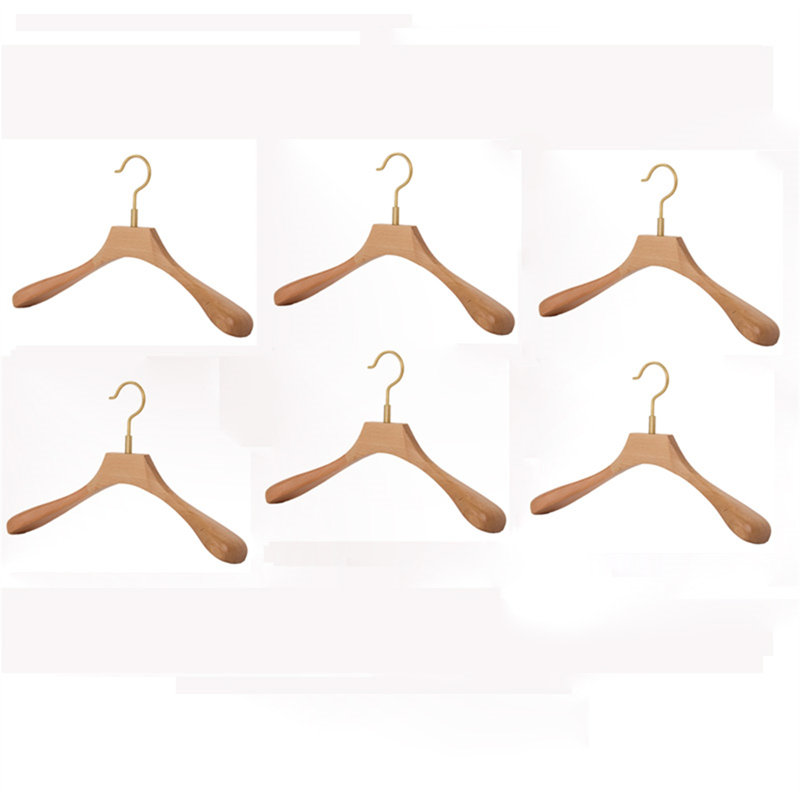Premium Oak Wood Clothes Hanger, 6