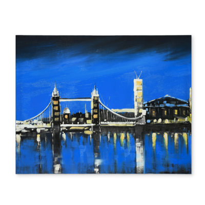 Blue Skyline of London Polyester Placemat | Home Decor