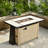 Rectangle Iron Propane Fire Pit Table-802382420
