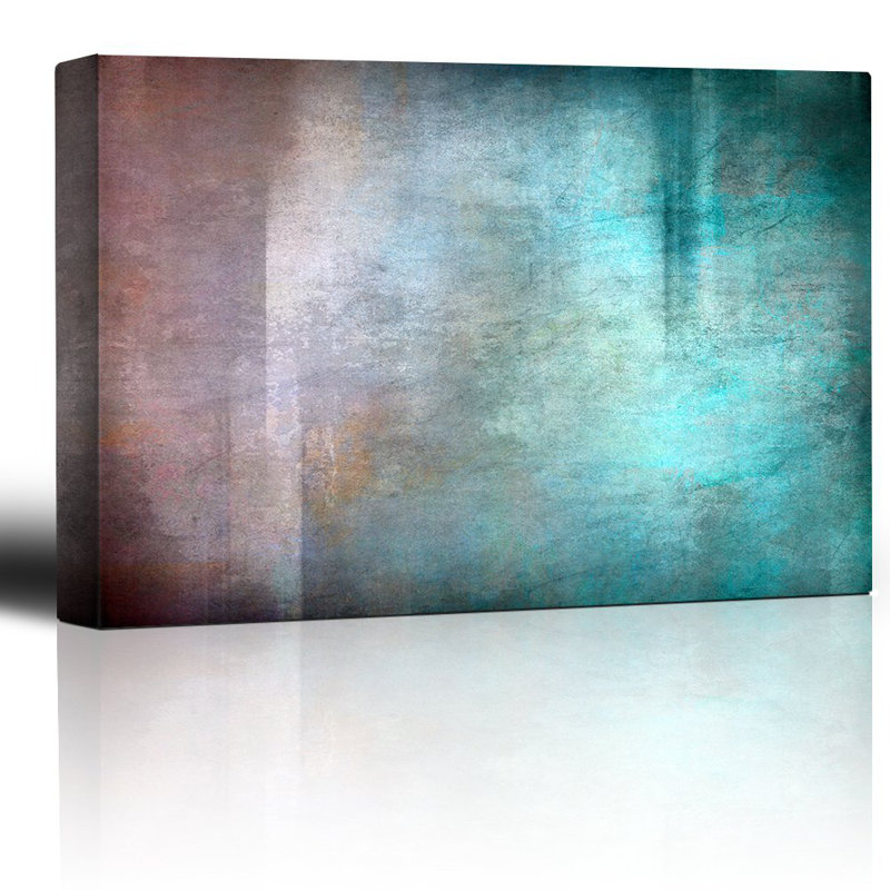 Fond d'aquarelle dégradé rouge et bleu avec un centre lumineux, H 32 po x l 48 po x P 1,5 po