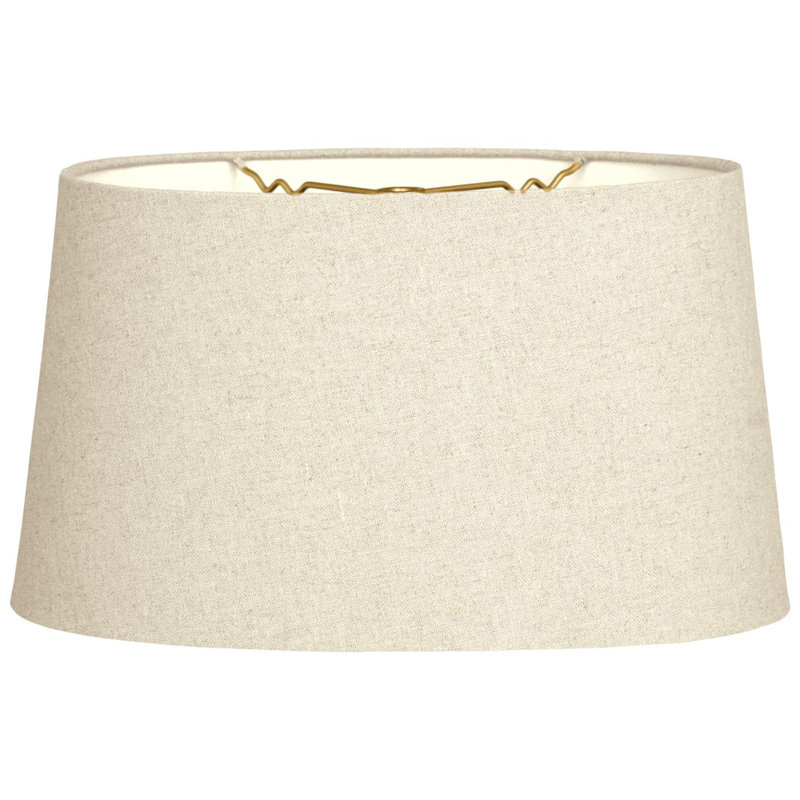 Abat-jour empire 10" en shantung, Lin beige