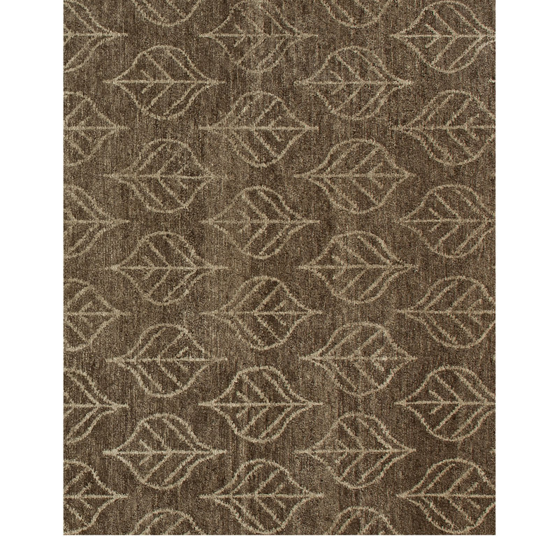 Wool Floral Area Rug, Rectangle 3' x 5'