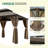 Hardtop Double Roof Aluminum Patio Gazebo with Netting & Curtains-108487390