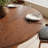 Round Mid-Century Farmhouse Solid Wood Dining Table-332879215