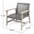 Grey Outdoor Seat - Wood And Crafted Stylish Chair With Frame