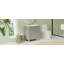 Meuble-lavabo de 30 po avec lavabo en céramique, armoire de salle de bain simple moderne avec 2 portes et une tablette, portes à fermeture douce-1585415720