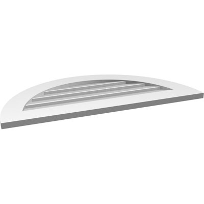 Half Round Surface Mount Signature Urethane Non-Functional Gable Vent Primed Tan