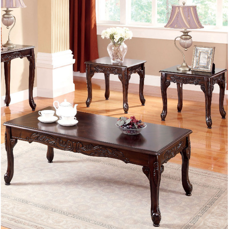 Corington 3 - Piece Living Room Table Set, Brown