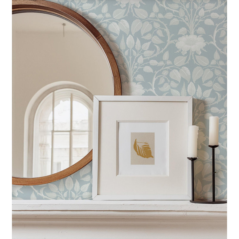Garden Vine - Frosted Pearl Botanical Wallpaper