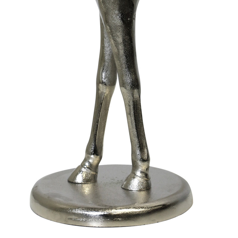 Equestrian Accent Table - Nickel Plated