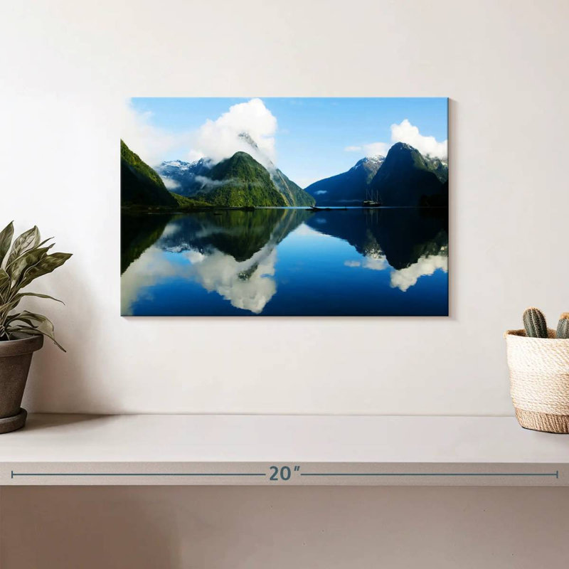 Nicci nuageux Milford Sound, H 8 po x l 12 po